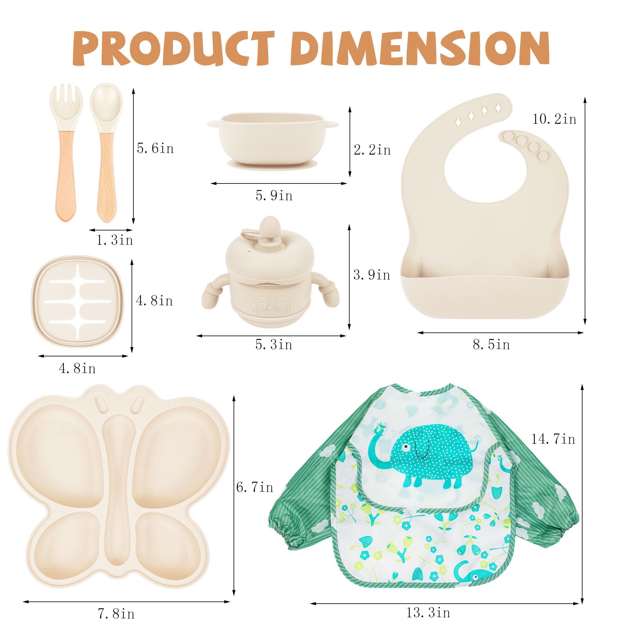 MIICASA waterproof fabric bib adds extra protection from spills