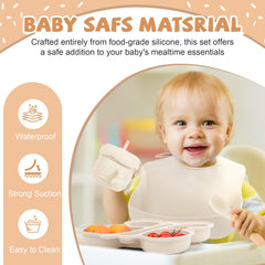 MIICASA suction bowl with lid keeps food contained and fresh