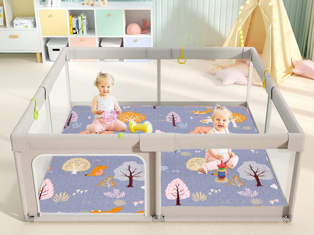 MIIMER Machine-washable play mat for quick cleanup after messes