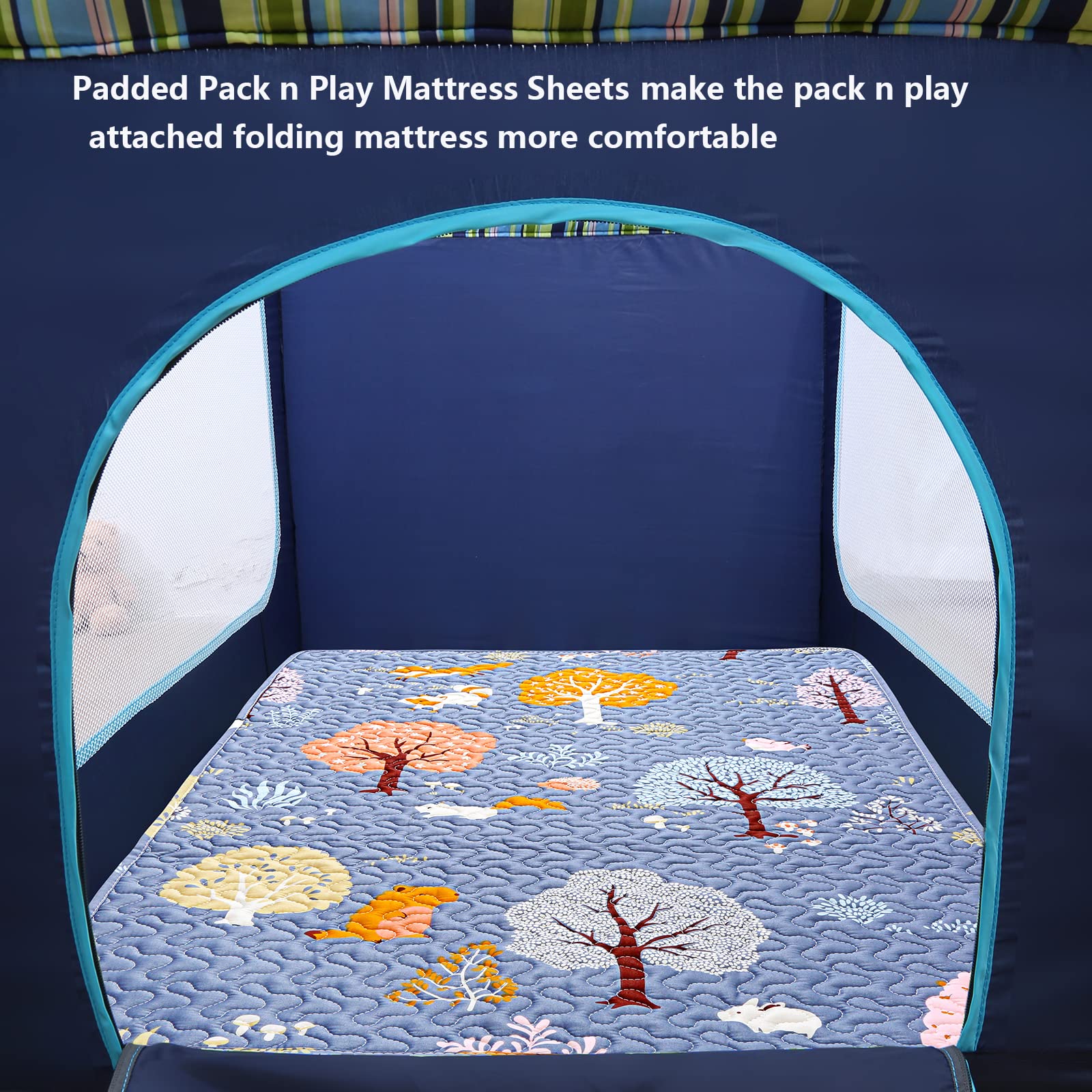 MIIMER machine wash compatible pack n play sheet cleans easily
