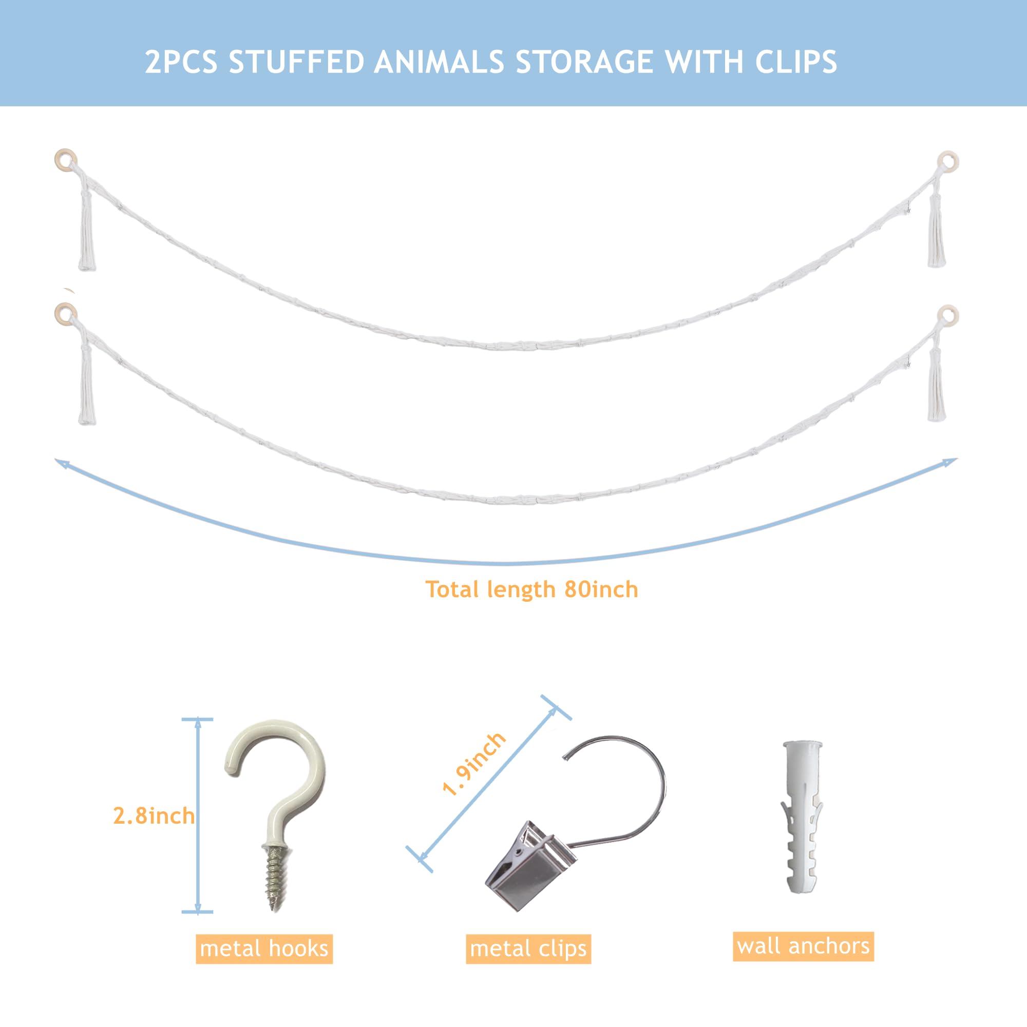 MIJAYENV wooden hoops detail highlights durable hanging solution for plush toys.