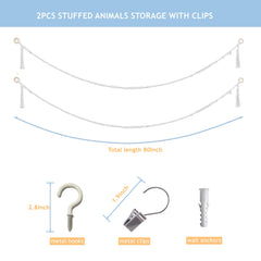 MIJAYENV wooden hoops detail highlights durable hanging solution for plush toys.