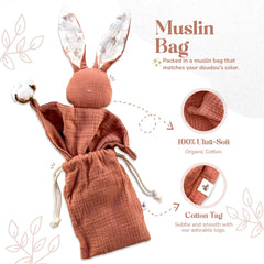 Mikito lovey packaging gift-ready emphasizes new baby gift appeal.