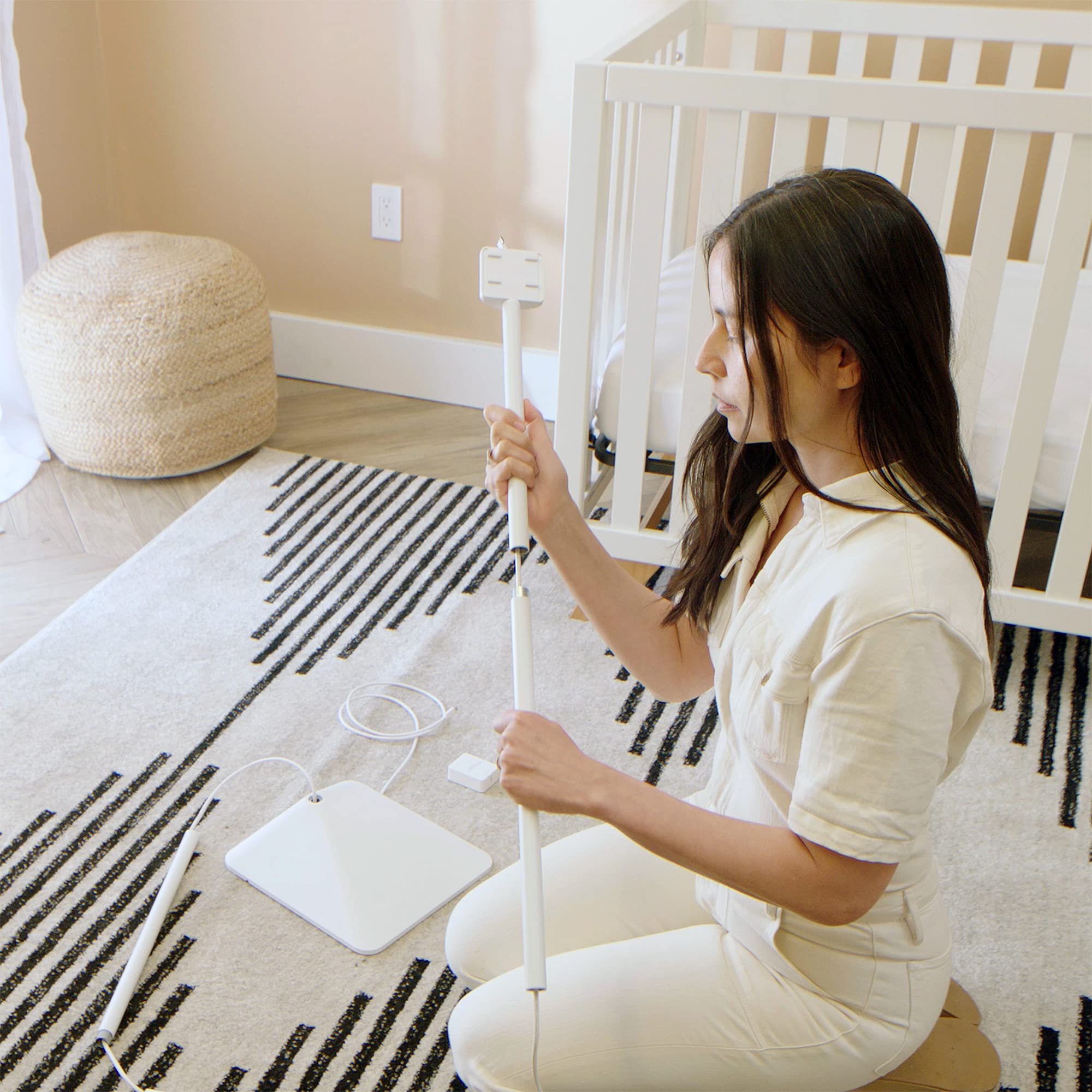 Miku Floor Stand compact design with slim footprint for mobility