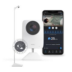 Miku Pro baby monitor camera view offers crisp 1080p footage for clear monitoring