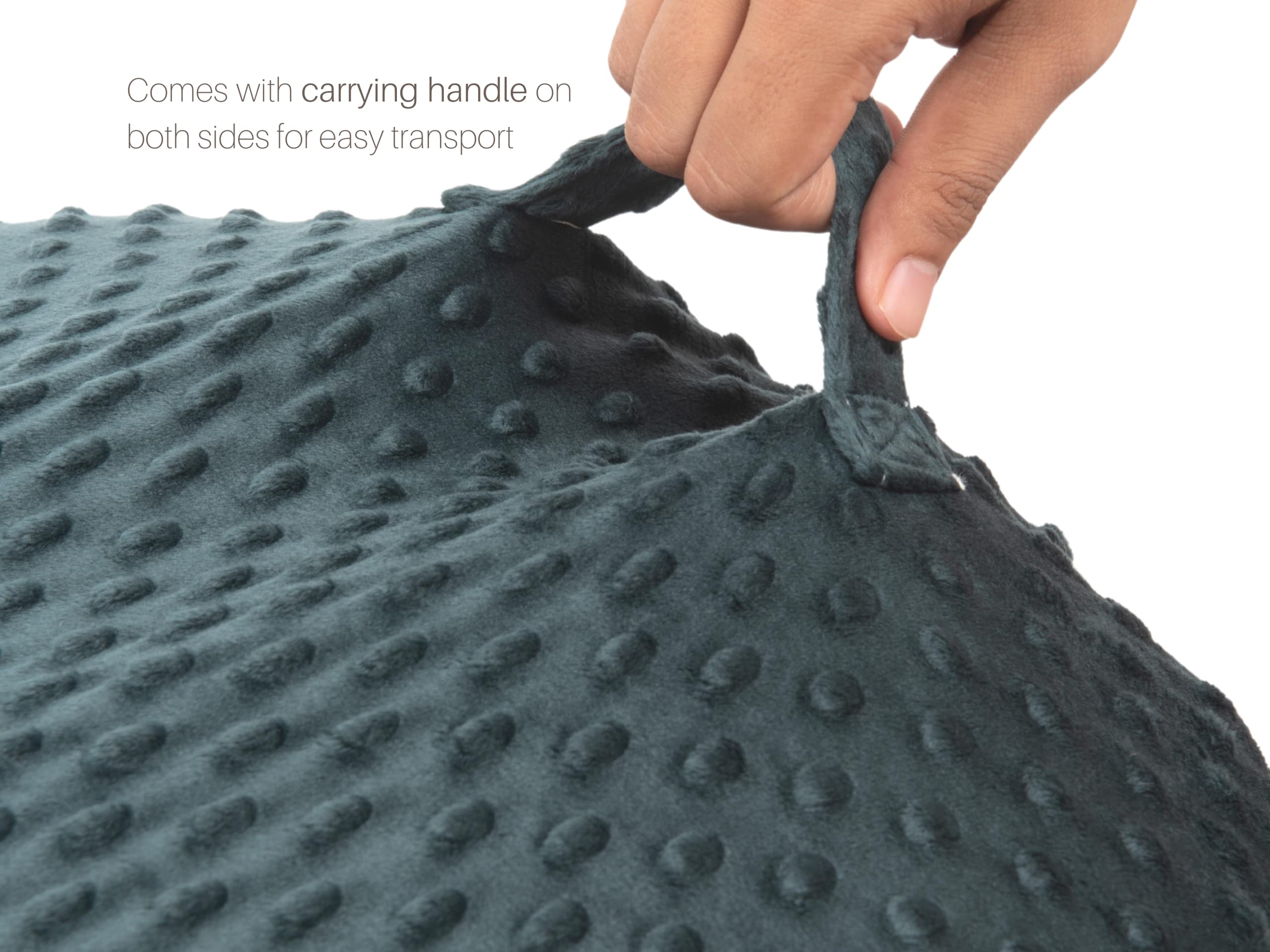 Mila Millie machine-washable cover forest, quick-clean convenience after spills.