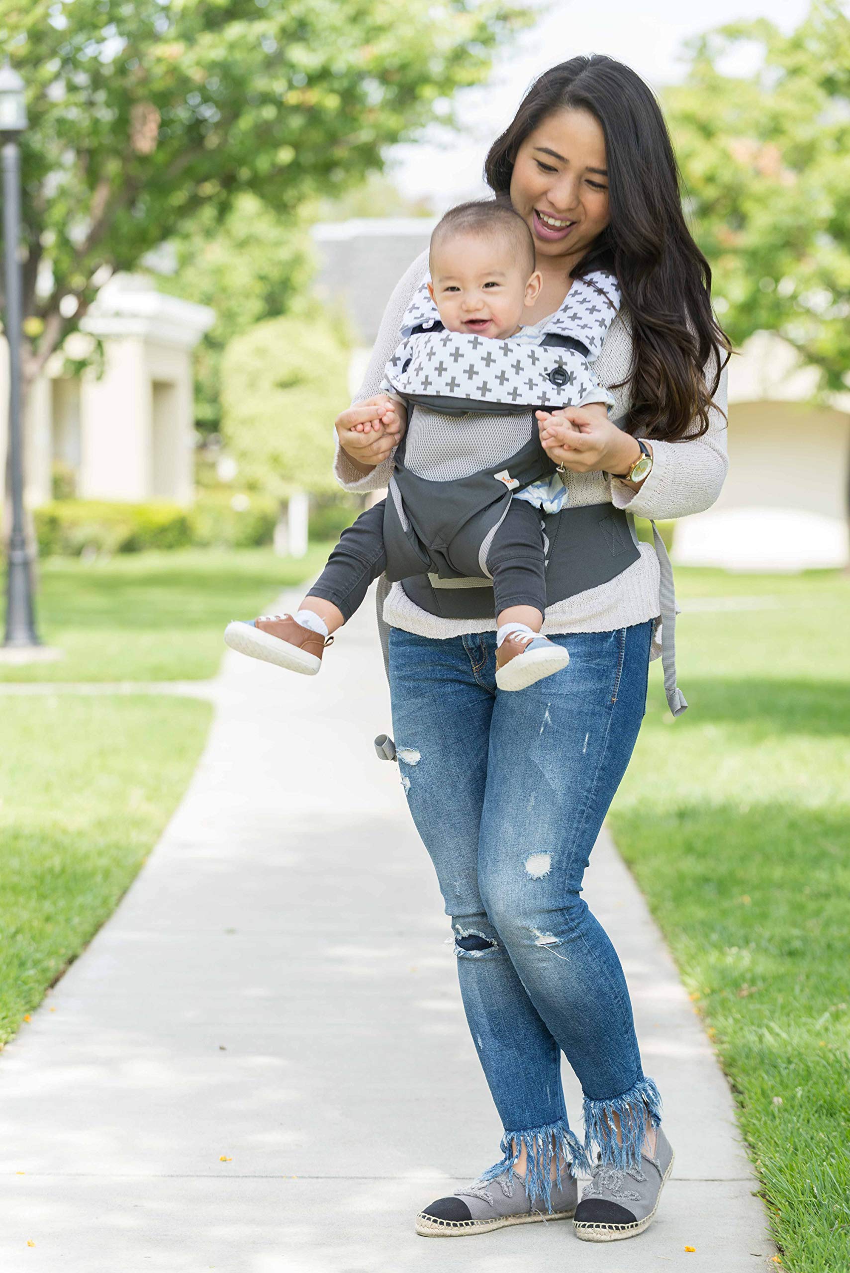 Mila Millie pacifier/teether attachment clip on carrier strap.