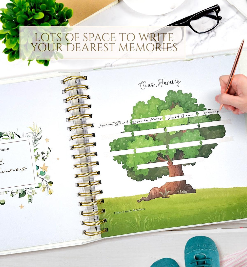 Mila & Rose lay-flat binding keeps writing comfortable and accessible.