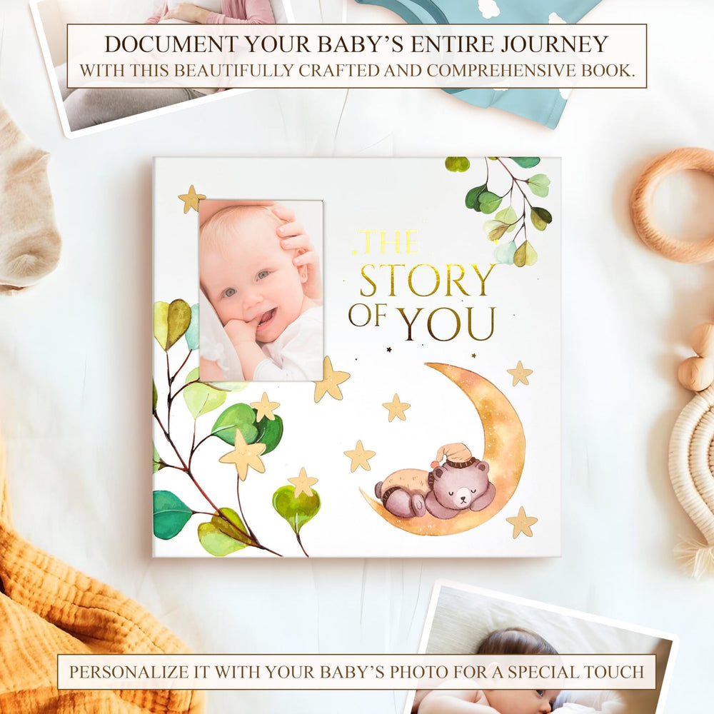 Mila & Rose memory book inner pages offering generous photo space and notes.