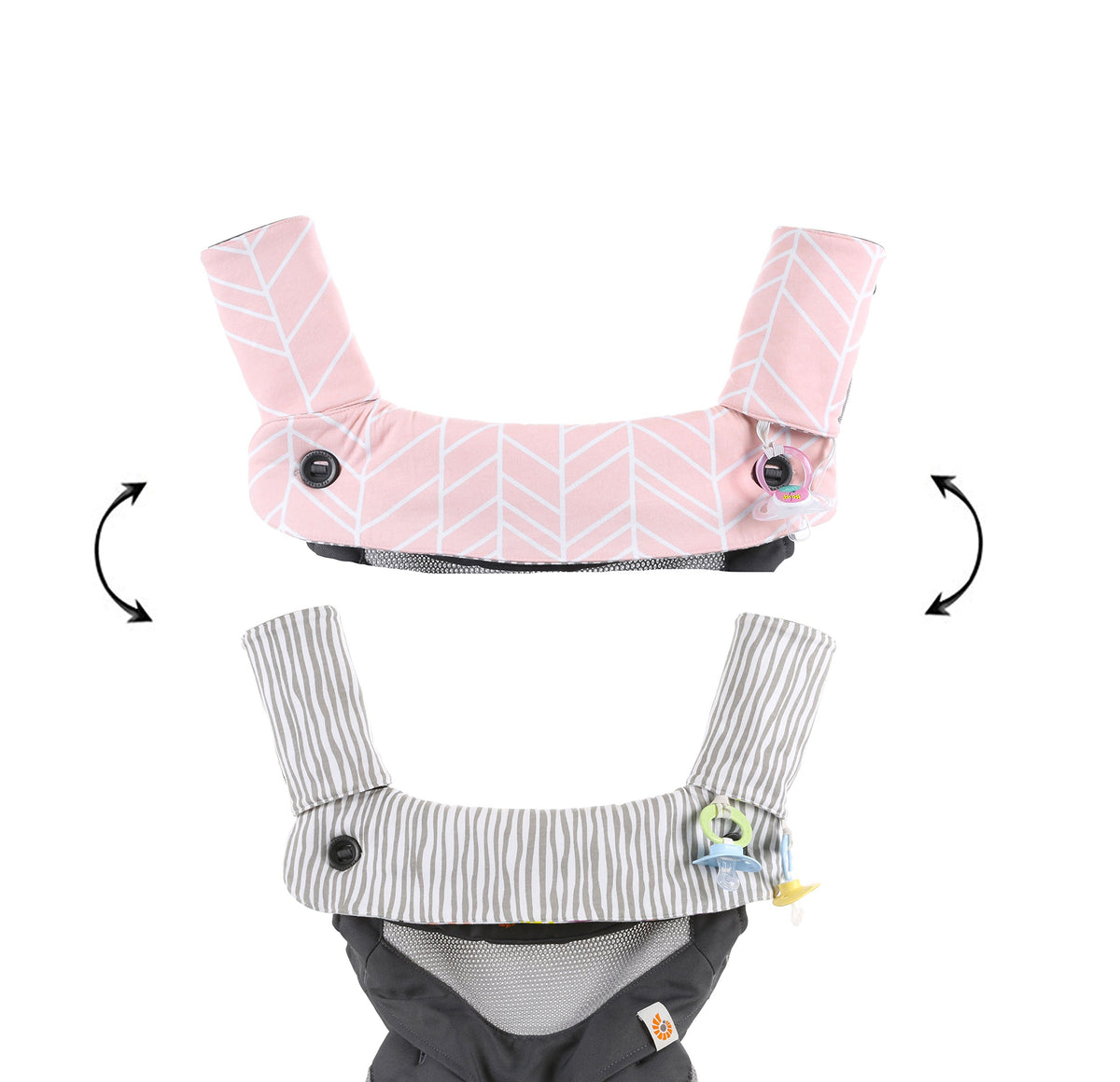 Mila Millie premium pad for Ergobaby fit; soft protection against drool during daily wear.