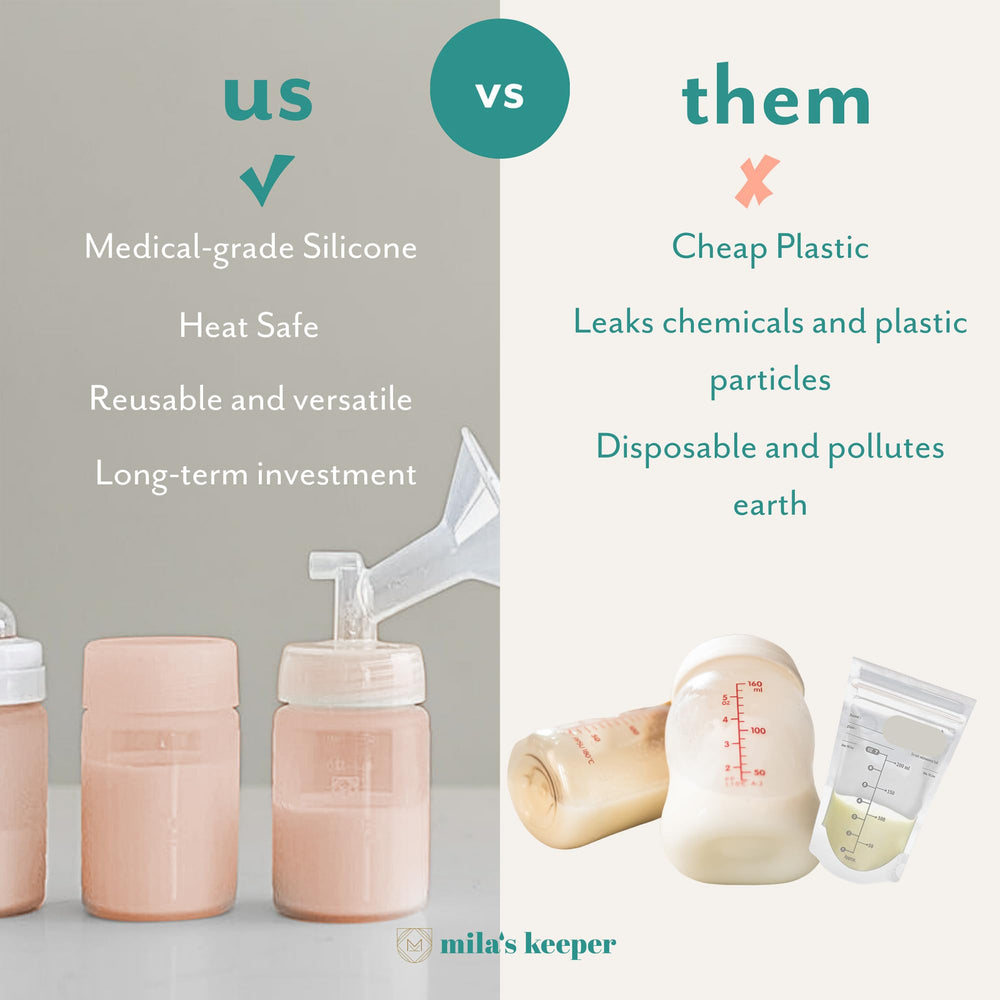 Mila's Keeper portable breast milk cooler keeps pumped milk secure while traveling.