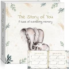 MilBet Store newborn memory book inside pages to capture milestones from pre-birth onward.
