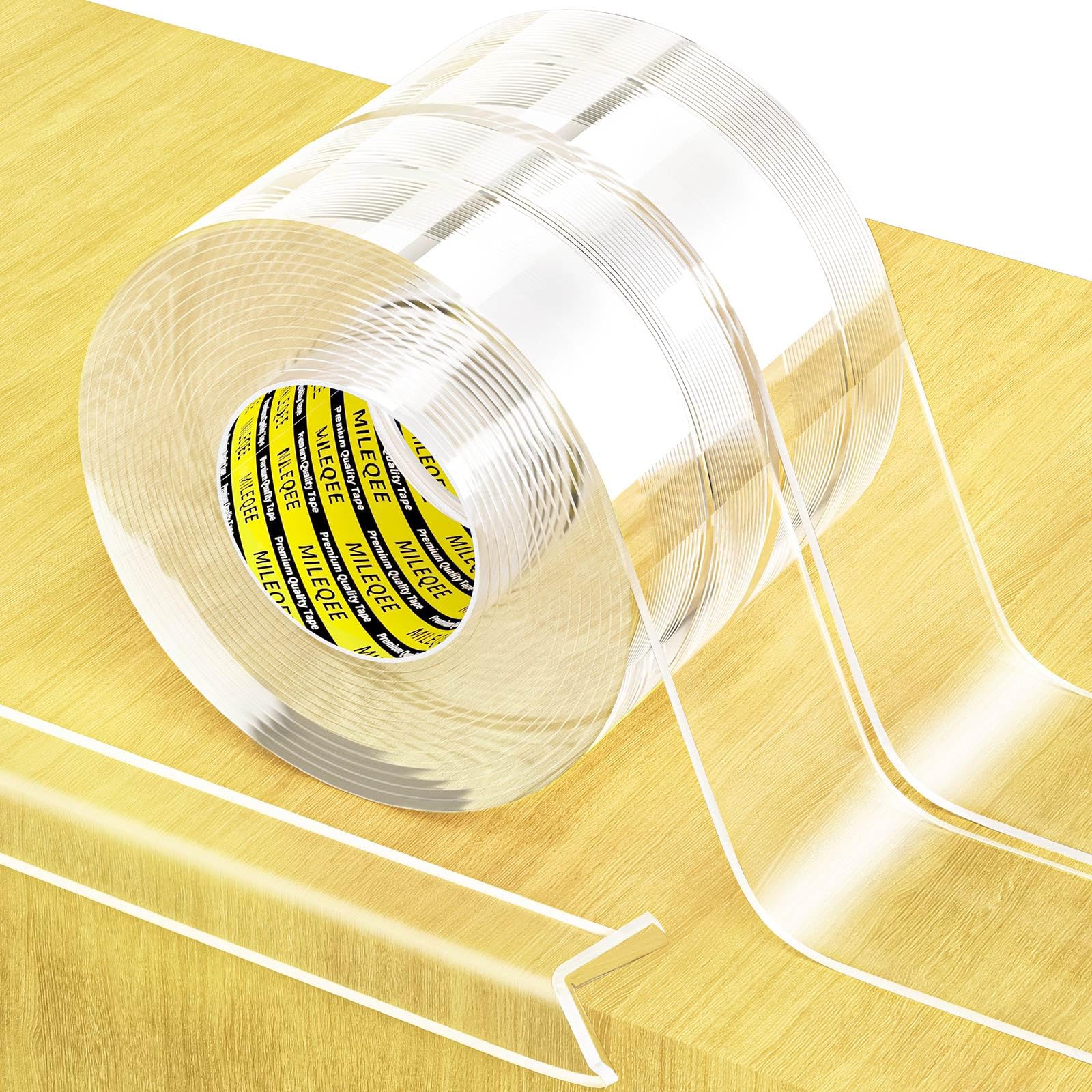 MILEQEE edge protector strip packaging shows a quick two-pack safety setup.