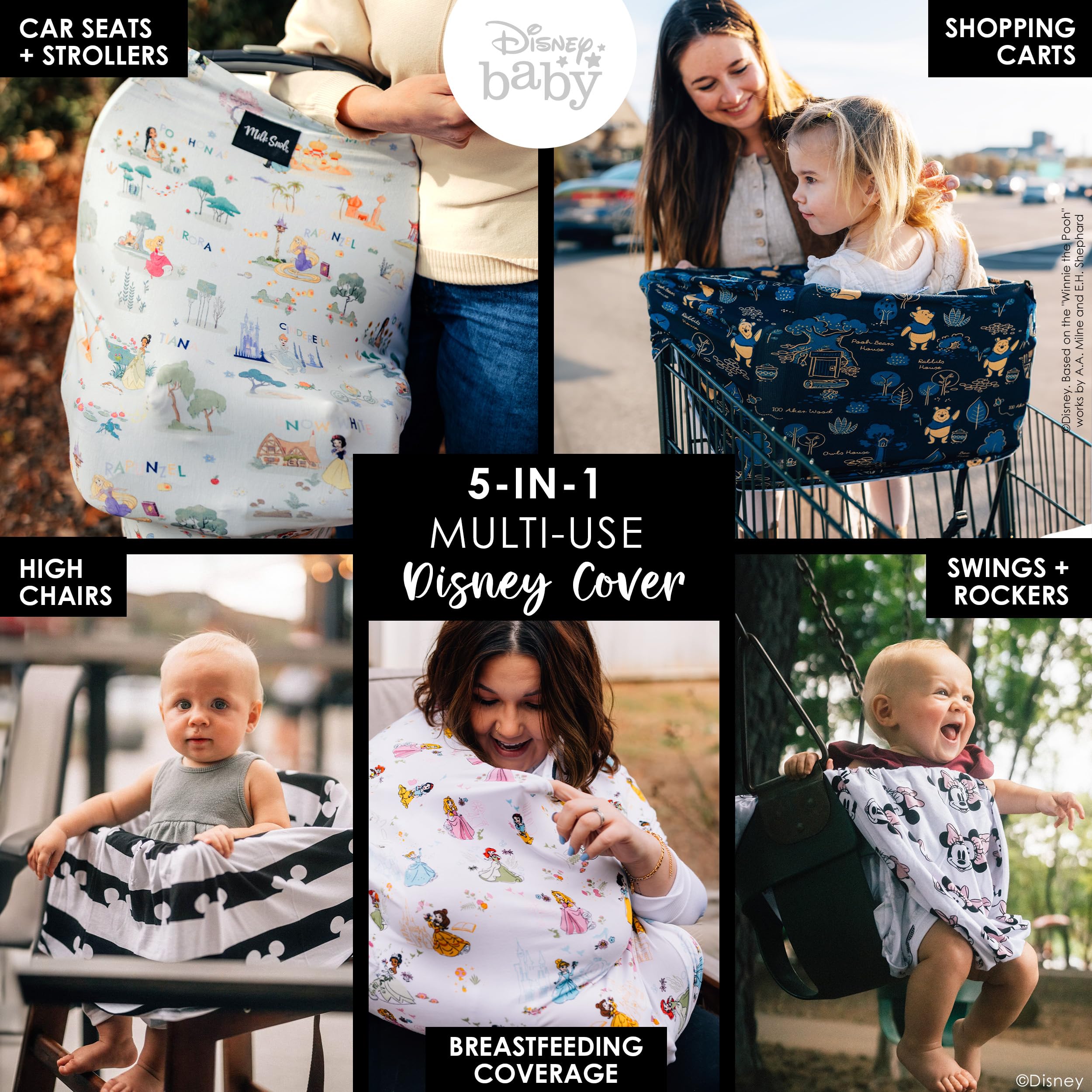 Milk Snob breastfeeding privacy cover provides full-coverage comfort during feeds away from onlookers