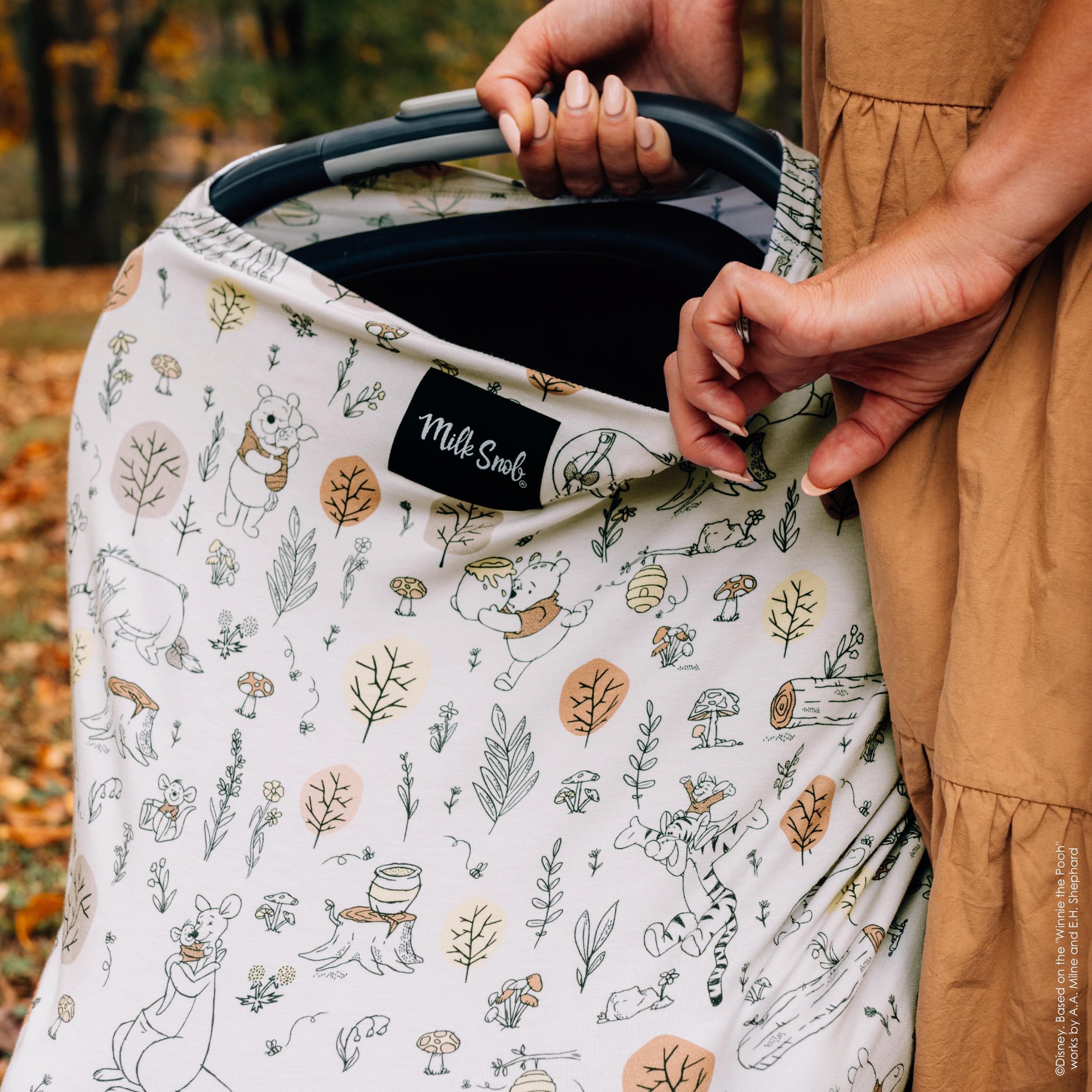 Milk Snob Disney 5-in-1 cover is easy to slip on and off during busy days.