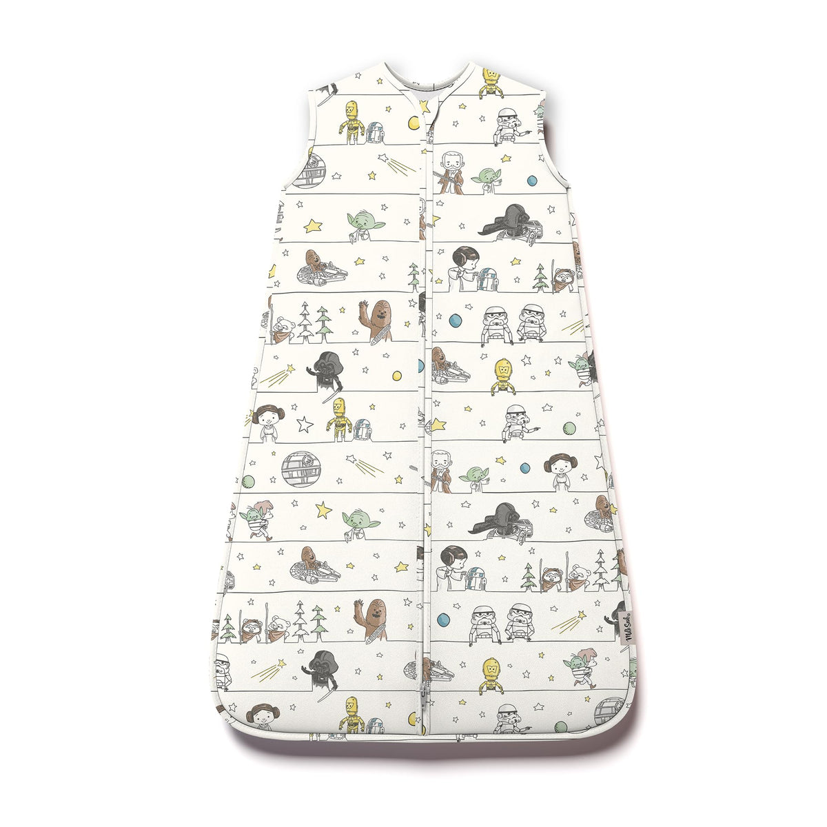 Milk Snob Disney sleeping sack fabric closeup shows buttery-soft material for cozy naps.