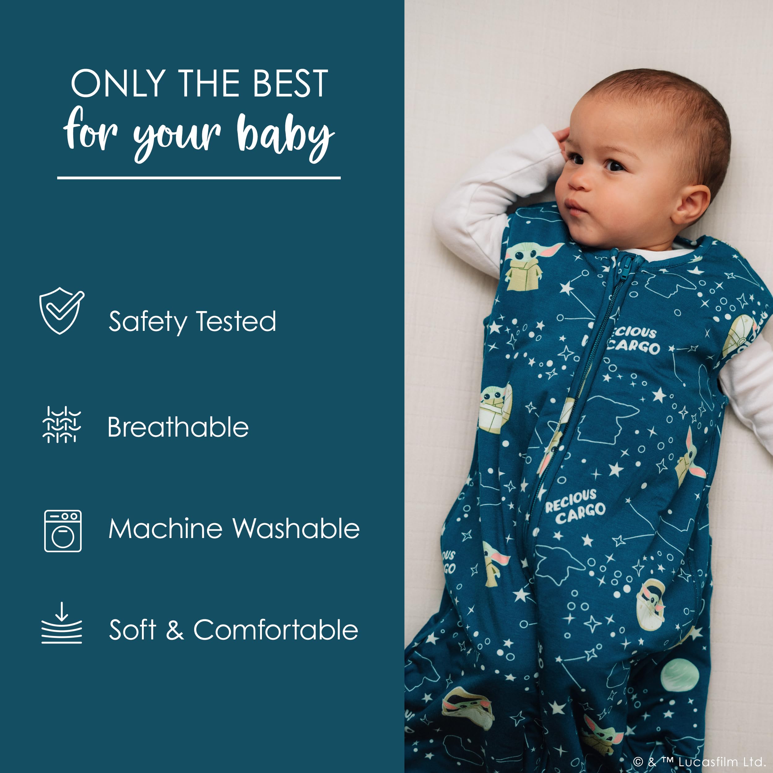 Milk Snob Disney sleeping sack fabric closeup reveals buttery-soft texture for comfort