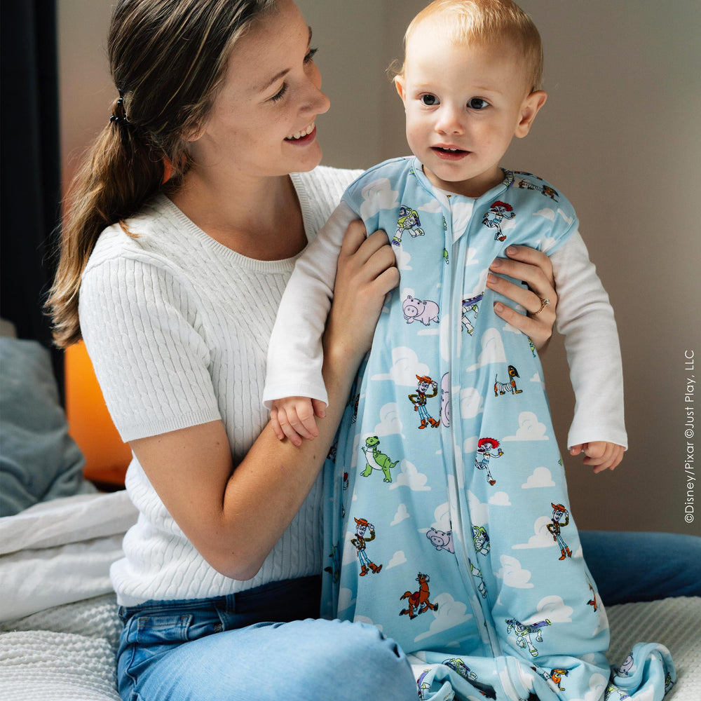 Milk Snob Disney sleeping sack travel-ready for on-the-go naps.