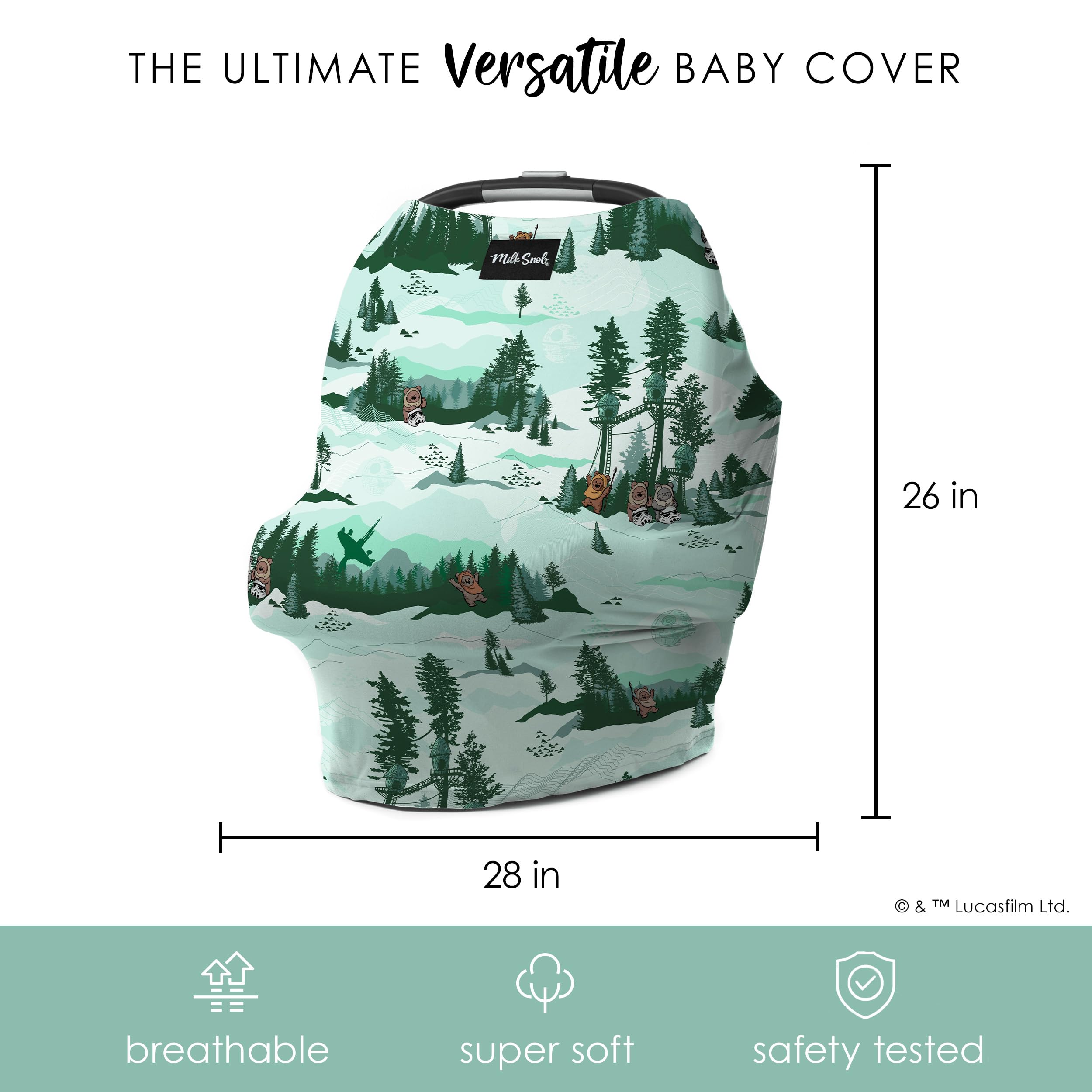 Milk Snob high-chair cover multipurpose design supports feeding and travel moments.