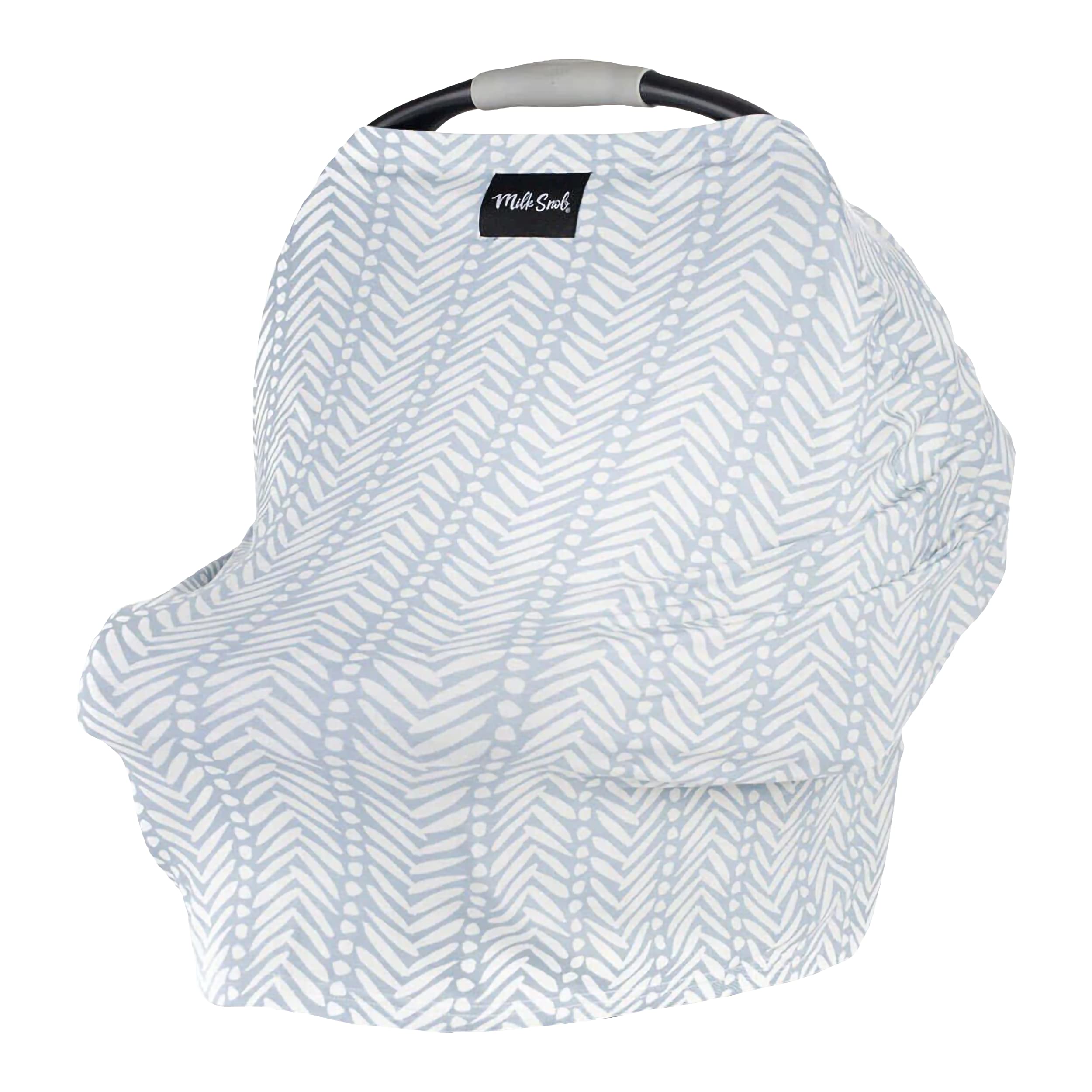 Milk Snob Original 5-in-1 cover provides private breastfeeding in public with breathable fabric