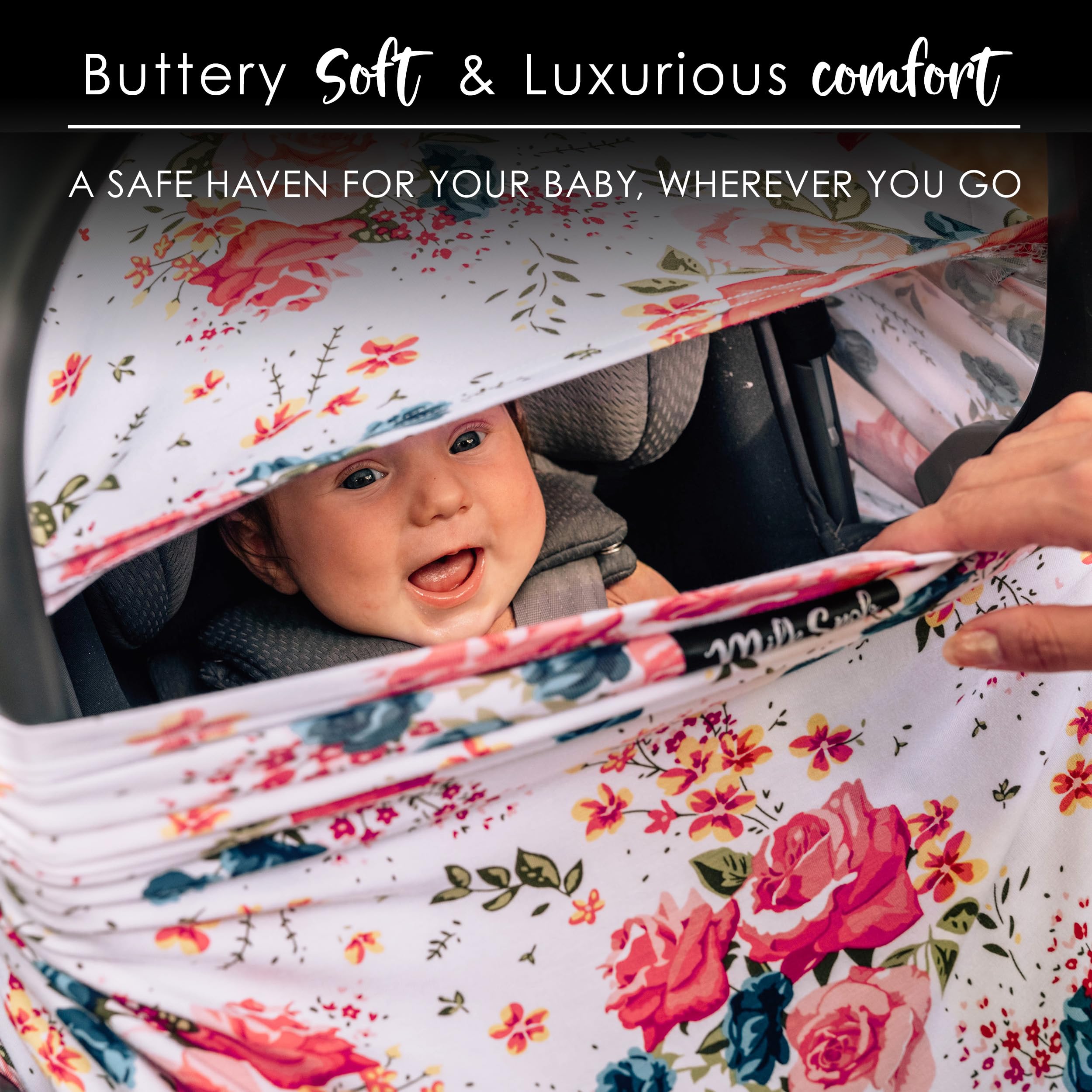 Milk Snob Original 5-in-1 cover car-seat cover shields sun.