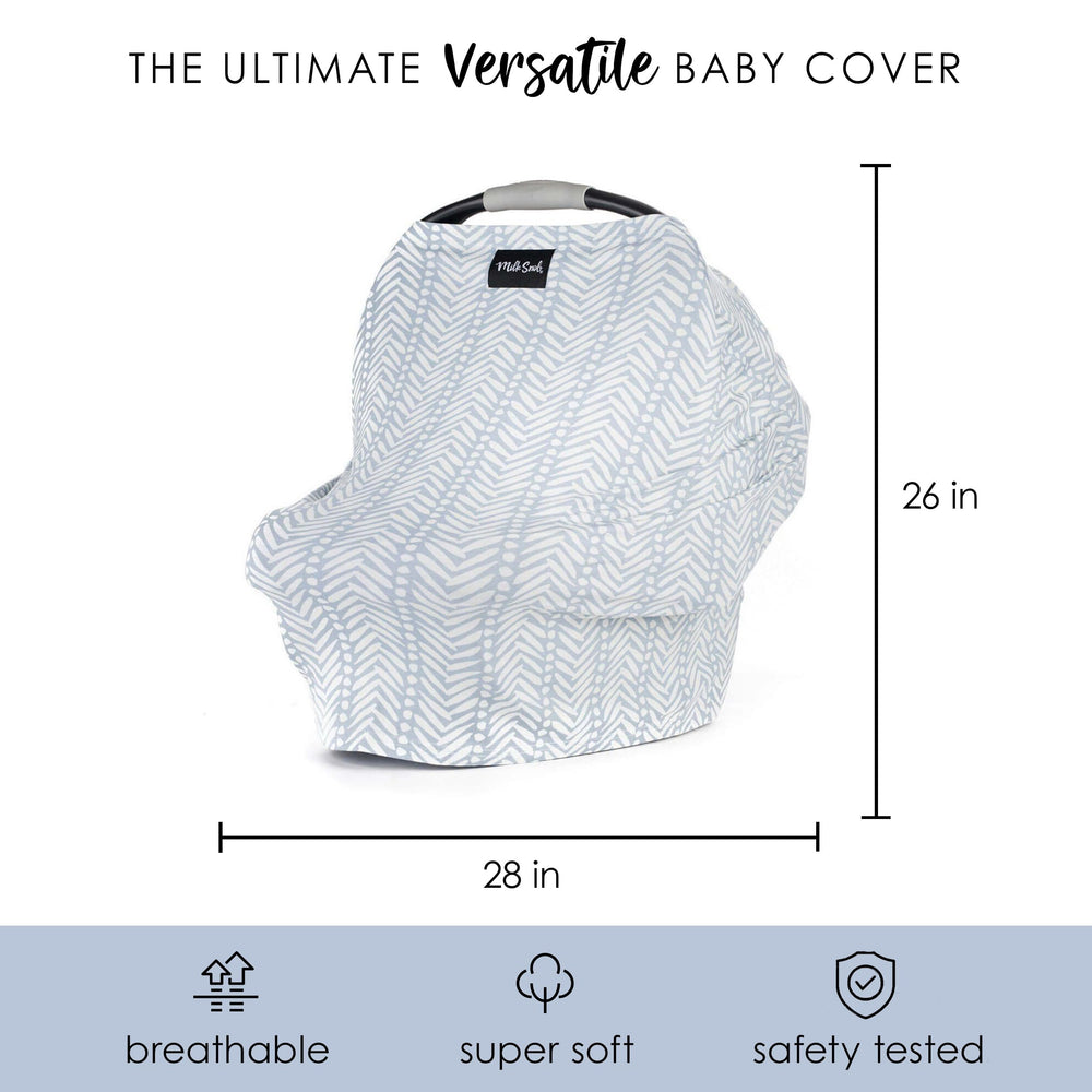 Milk Snob Original 5-in-1 cover design options showcase chic prints for gender-neutral baby gear