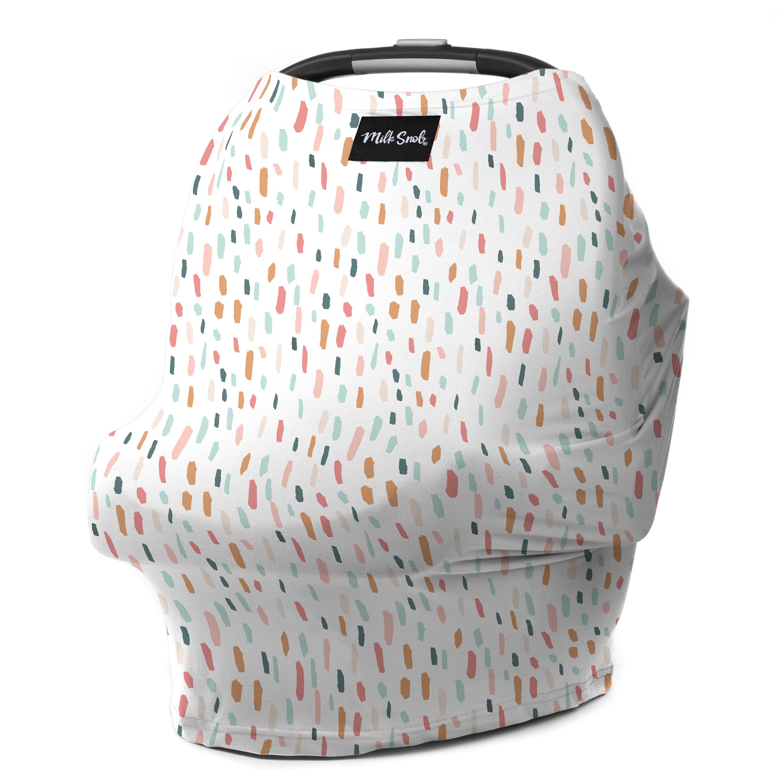 Milk Snob Original 5-in-1 cover nursing cover in use for discreet feeding.