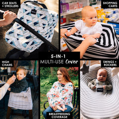 Milk Snob Original 5-in-1 nursing cover with breathable fabric for discreet feeds.