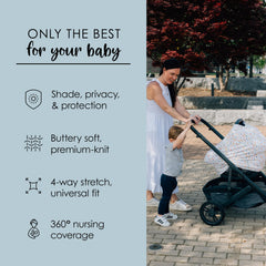 Milk Snob Original 5-in-1 cover shows soft breathable fabric against skin.