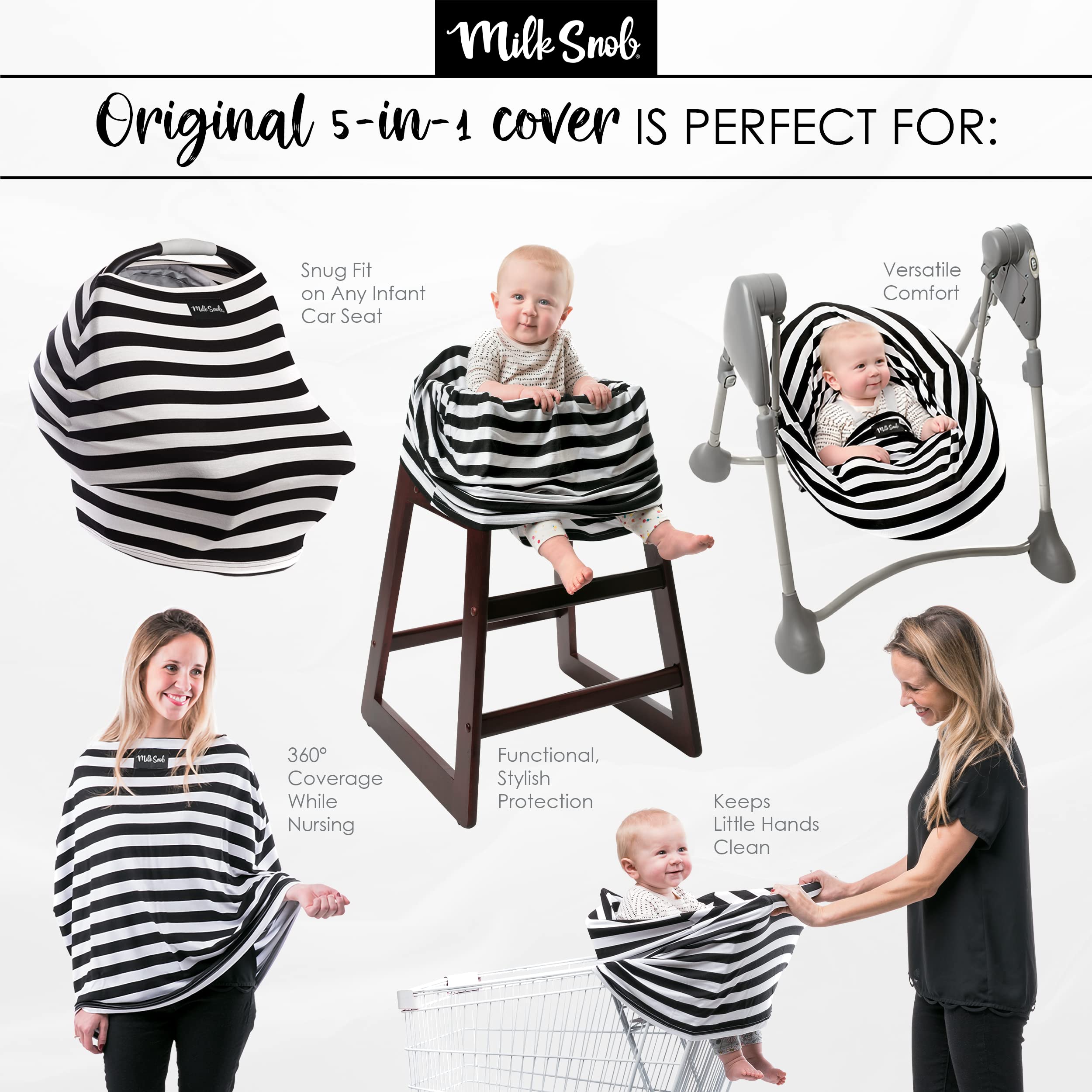 Milk Snob Original 5-in-1 rayon-blend fabric stays breathable