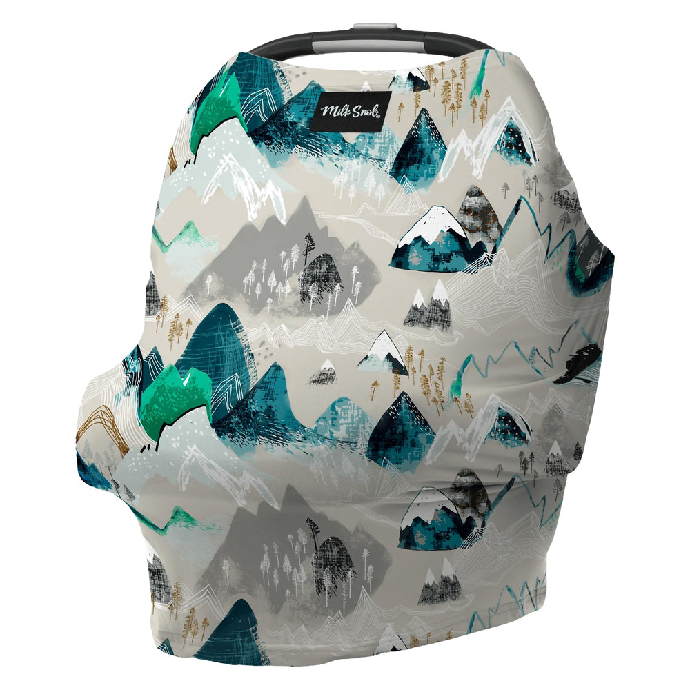 Milk Snob Original 5-in-1 cover offers breastfeeding privacy with breathable, cozy fabric.