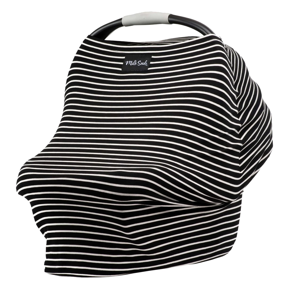 Milk Snob Original 5-in-1 Cover provides breathable privacy during outings.
