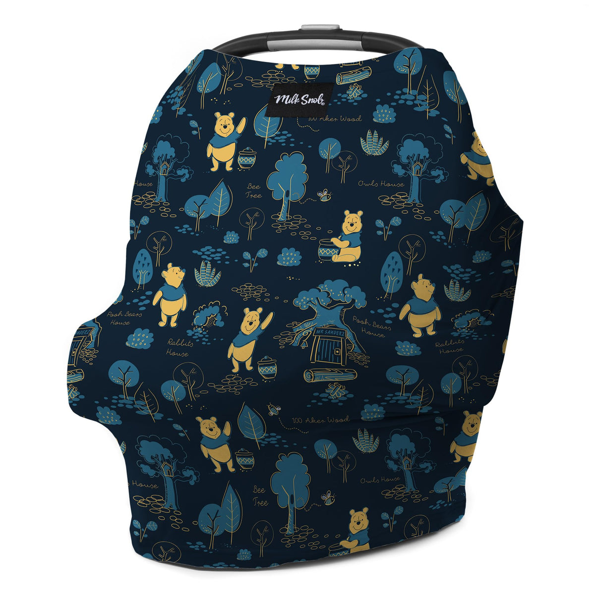 Milk Snob Winnie Pooh nursing cover provides discreet feeding privacy