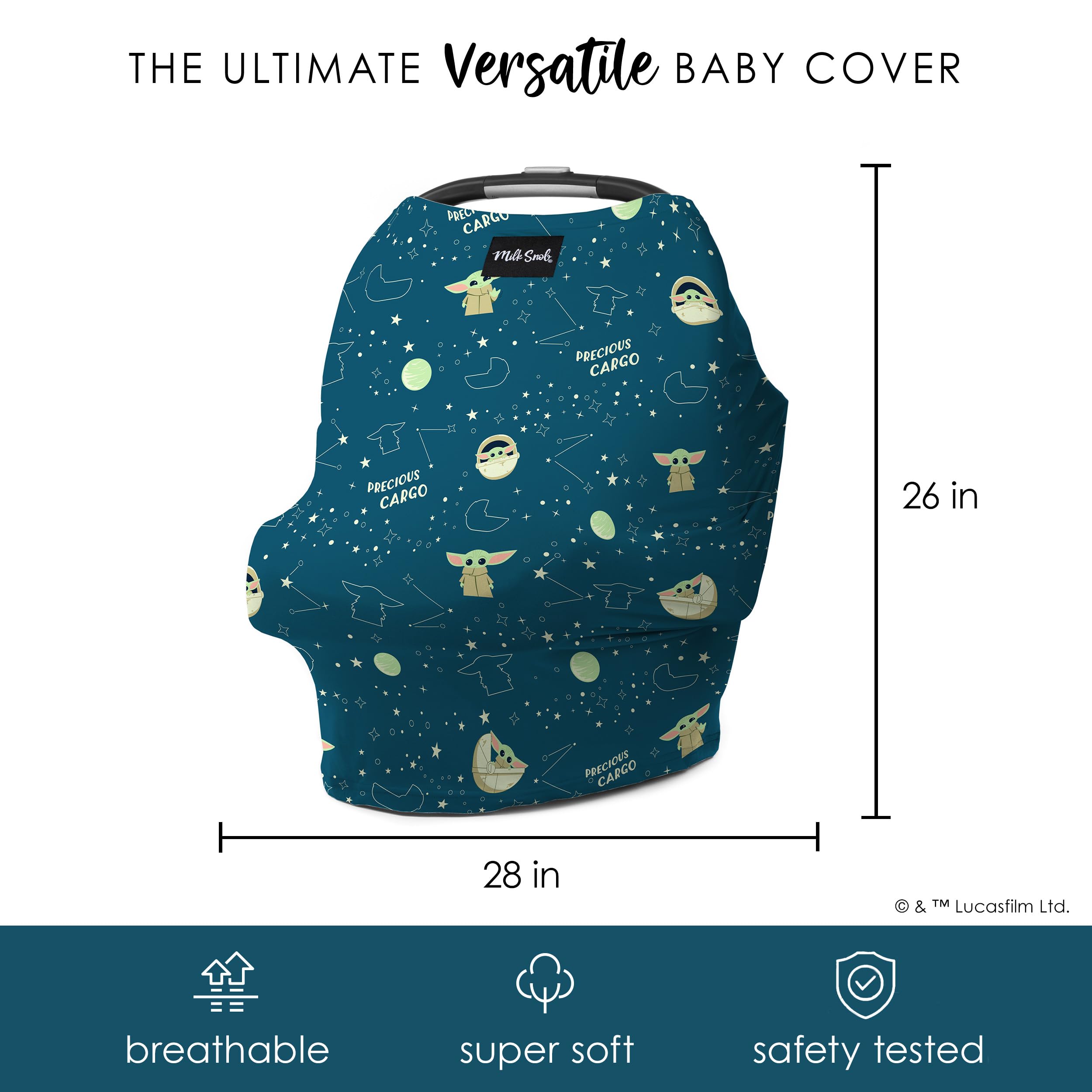 Milk Snob Star Wars 5-in-1 Cover wearable scarf for mom