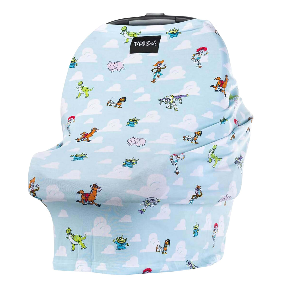 Milk Snob Toy Story nursing cover open view offers private feeding space