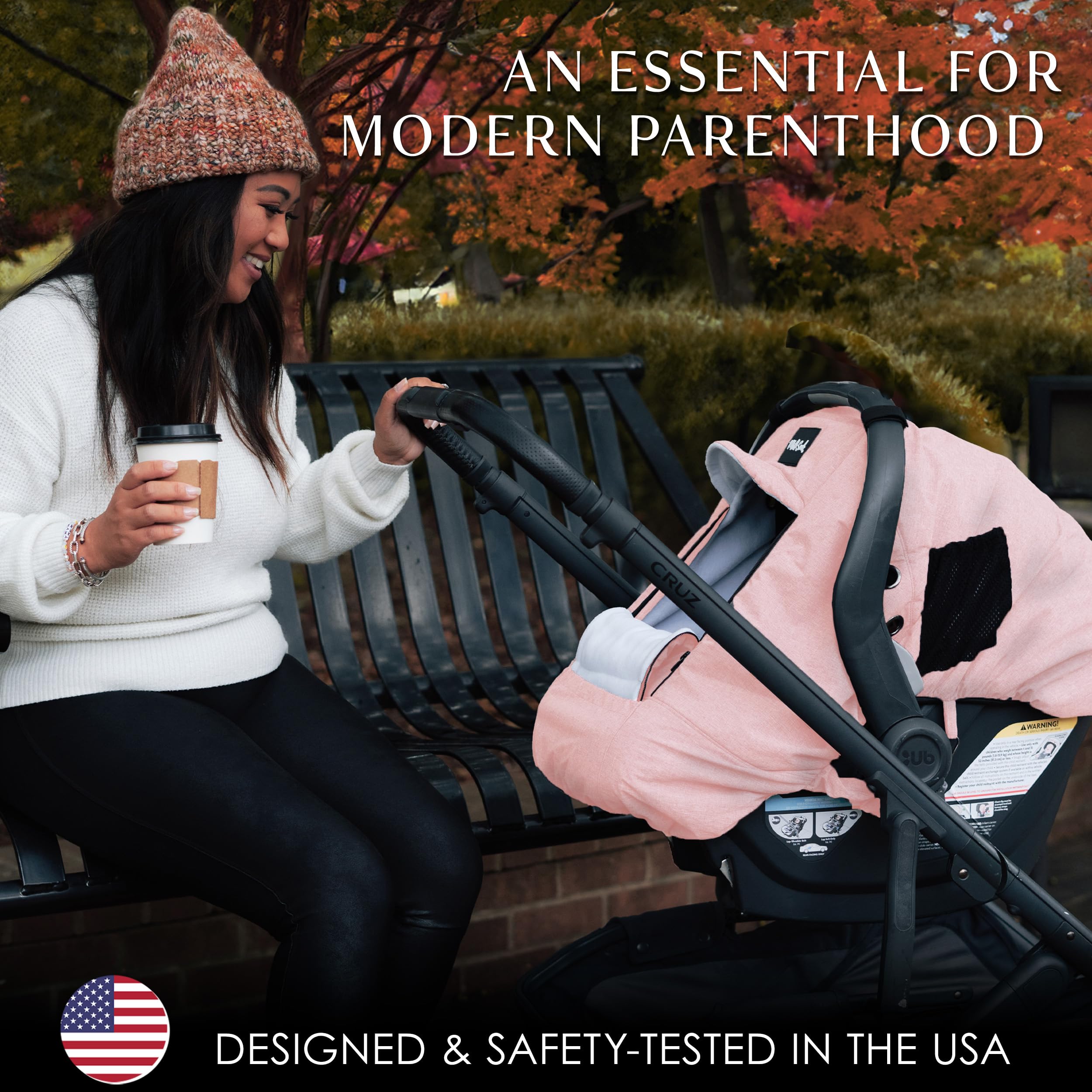 Milk Snob adjustable front flap lets you control temperature on the go.