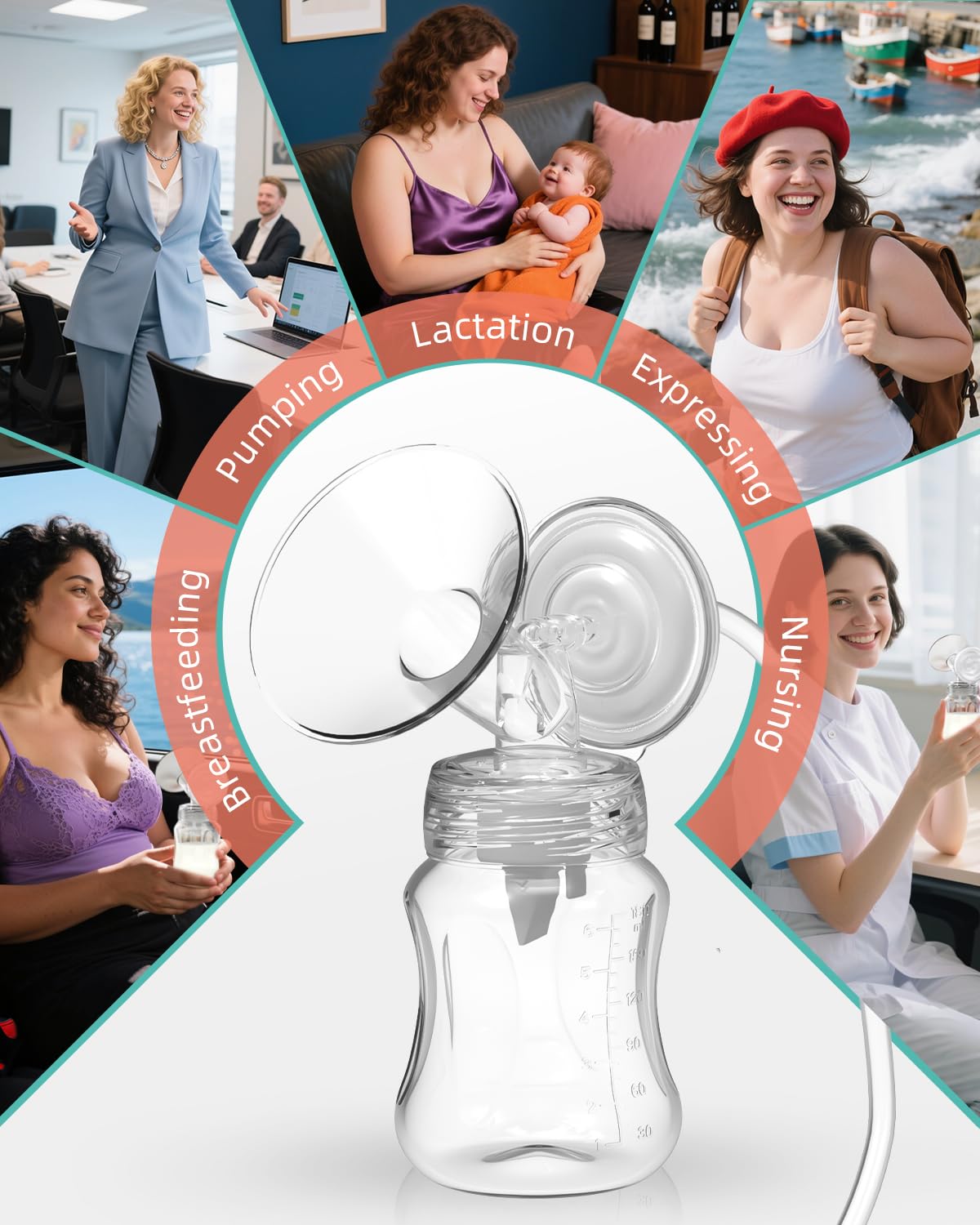 MilkFlow travel-ready kit keeps parts organized for on-the-go pumping.