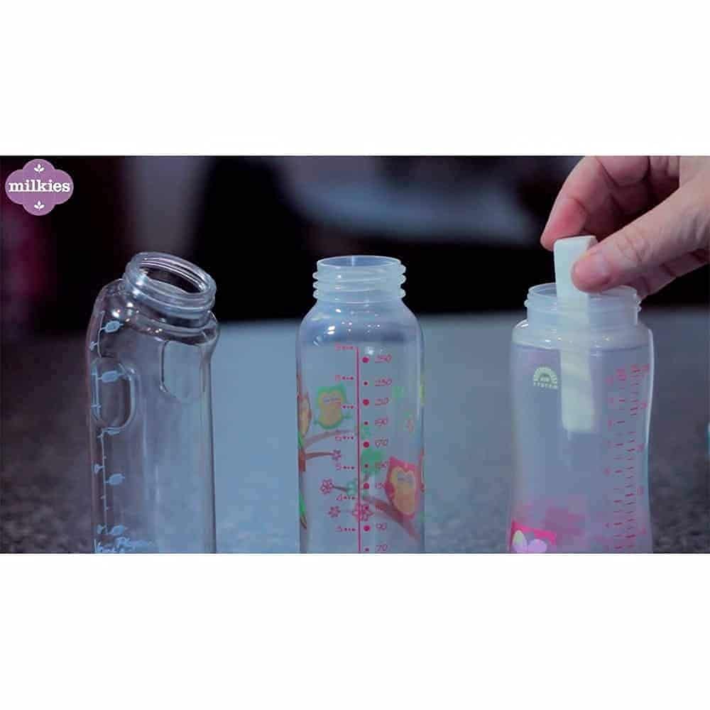 Milkies Reusable Breastmilk Cubes for organized freezer prep.