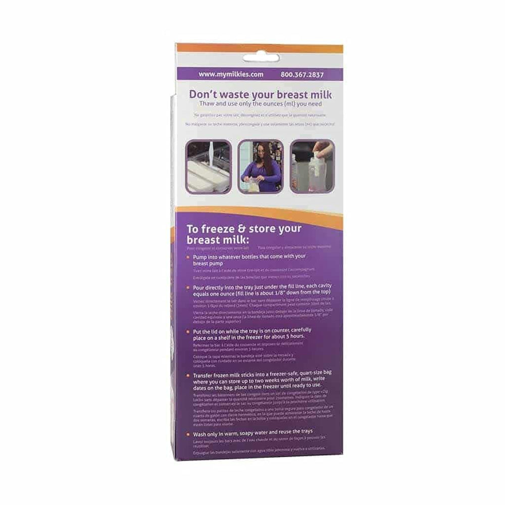 Milkies Silicone-Free Container highlights material safety.