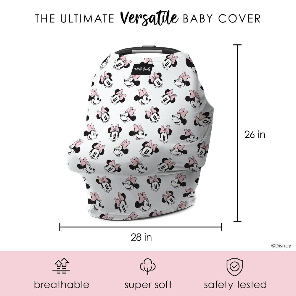 Milk Snob Disney 5-in-1 cover as lightweight shade for outdoor feedings