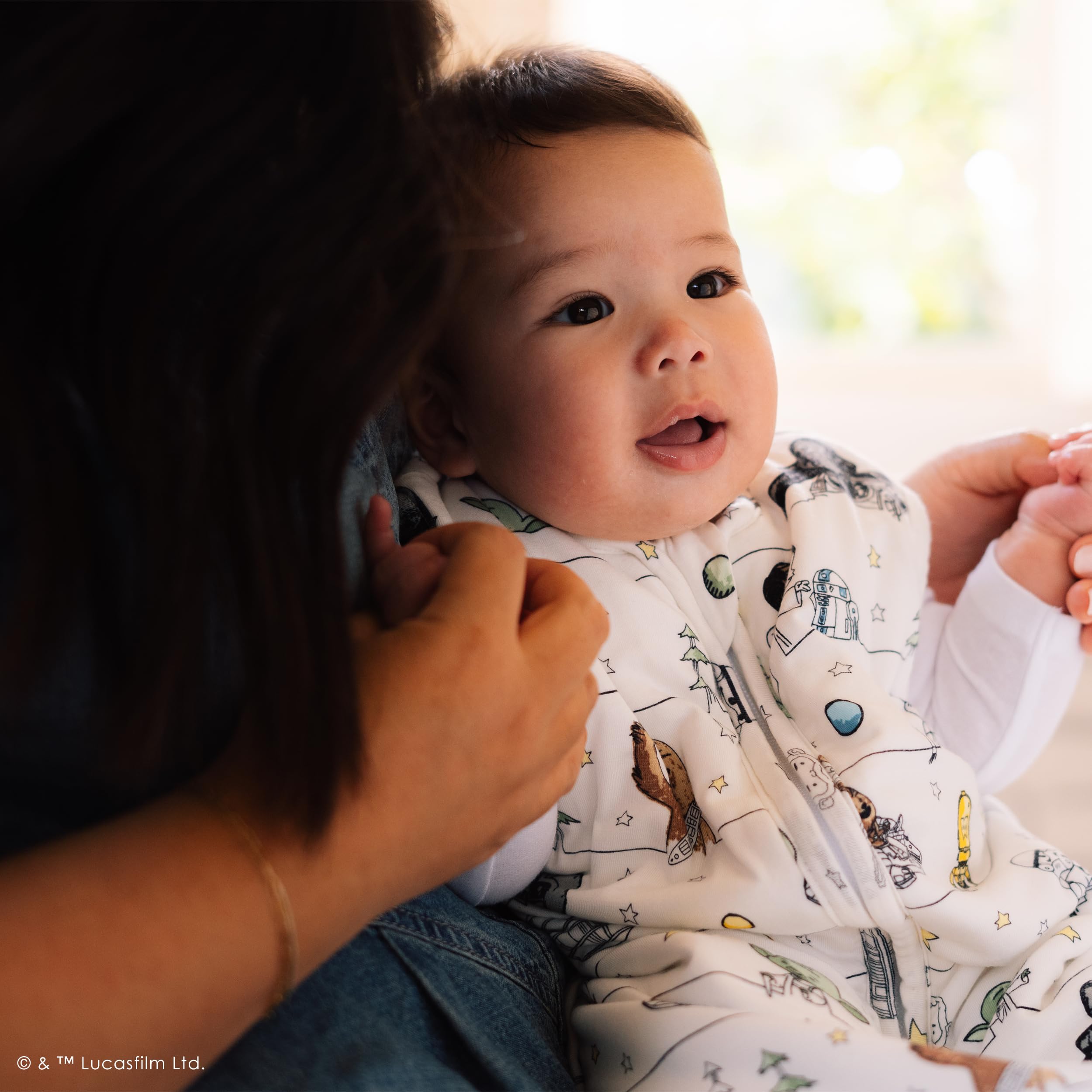 Milk Snob sleep sack emphasizes US safety standards and TOG warmth for 69–73°F rooms.