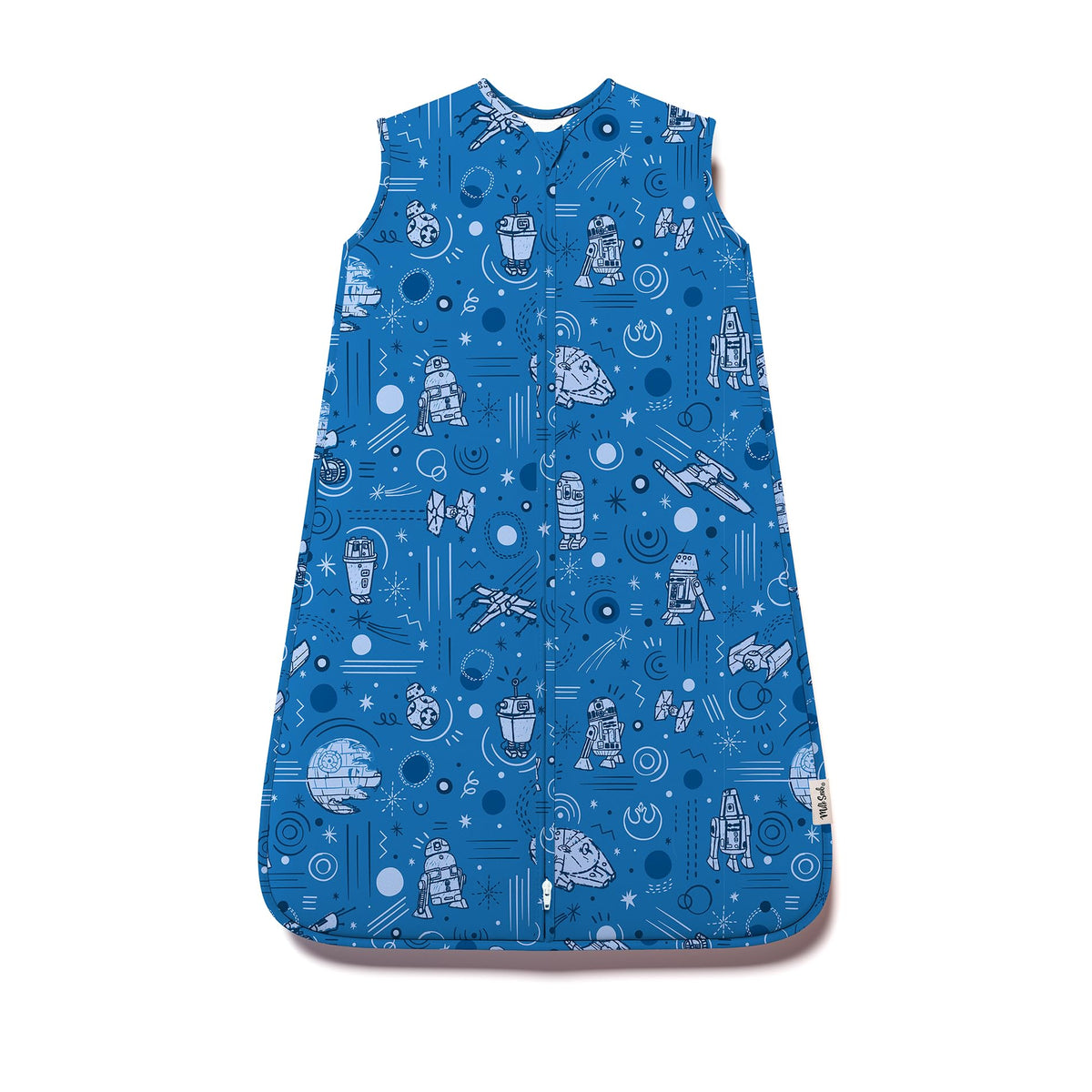 Milk Snob Star Wars Daring Droids sleeping sack offers cozy wearable warmth for safe naps.