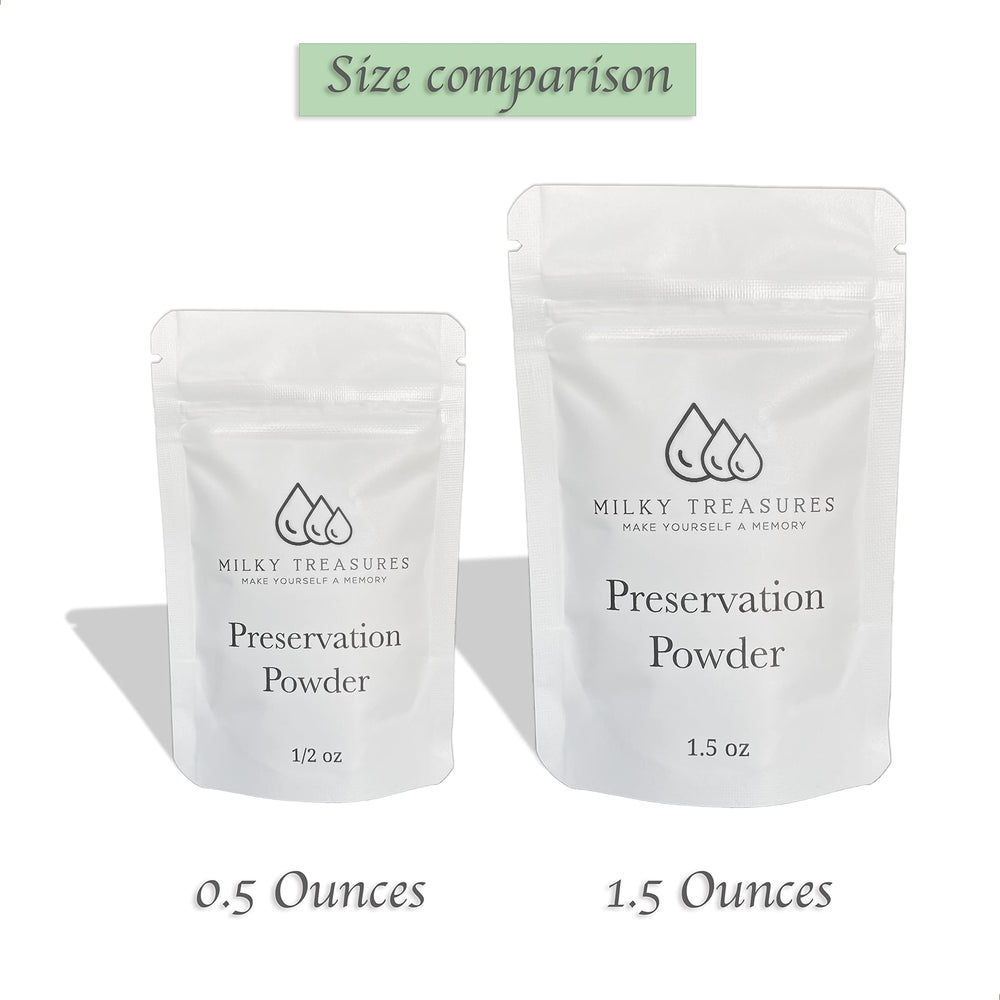 Preserved milk powder stored dry until jewelry project