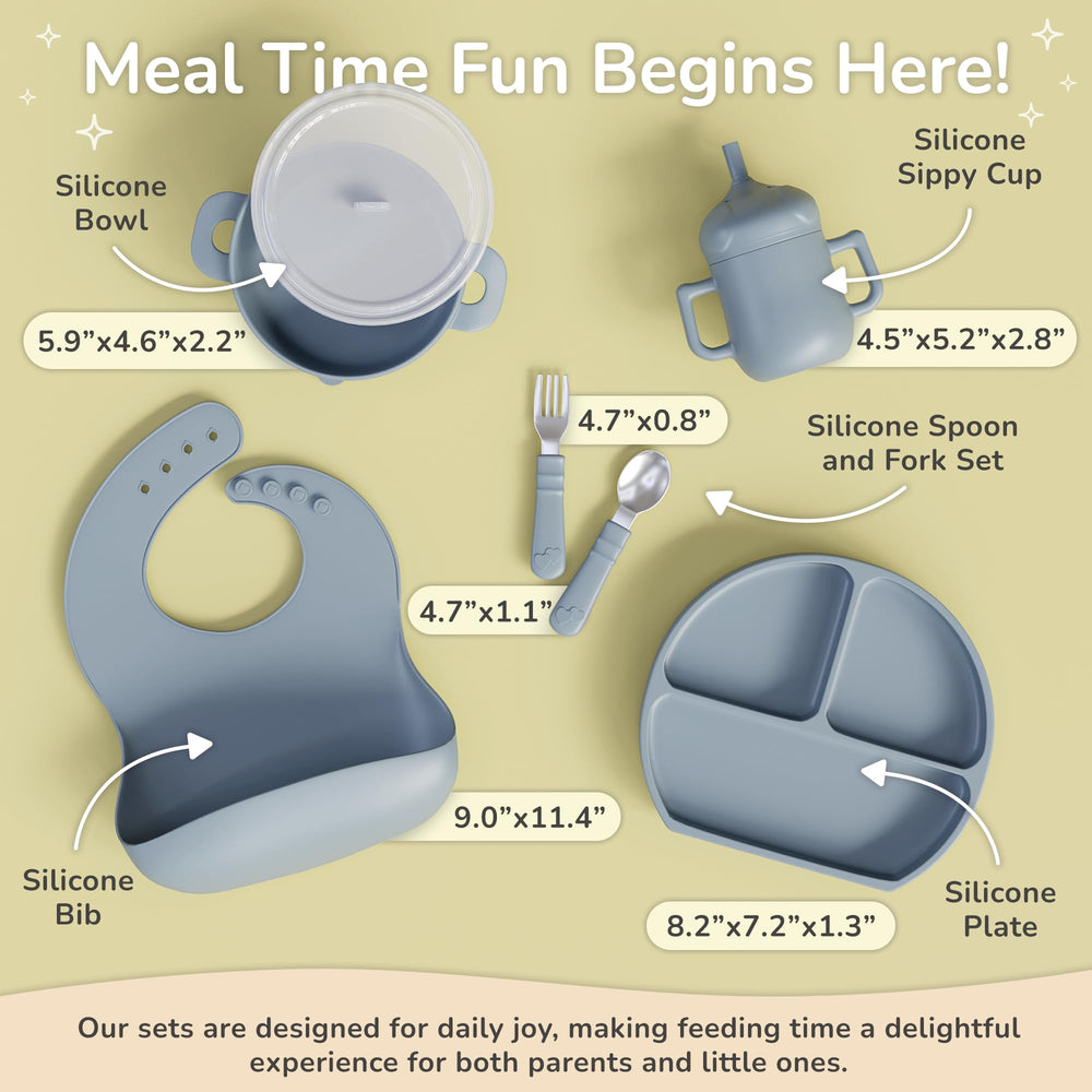Mimi & Kiki silicone bowl with suction base keeps mealtime steady.