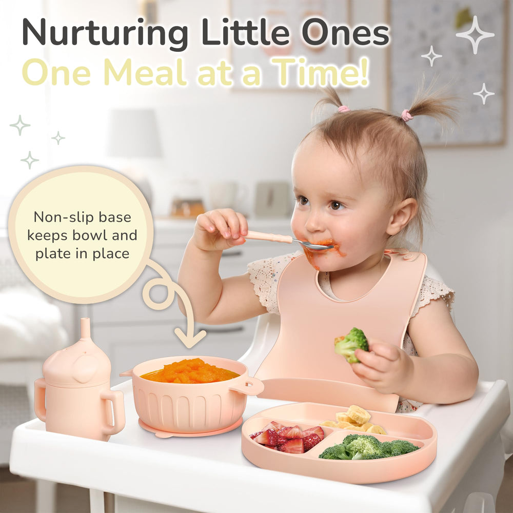 mimi & kiki sippy cup with lid in light pink to prevent spills.