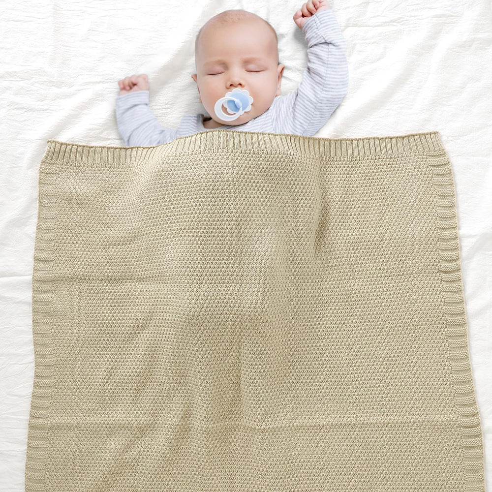 mimixiong baby blanket light camel color for versatile unisex nursery styling