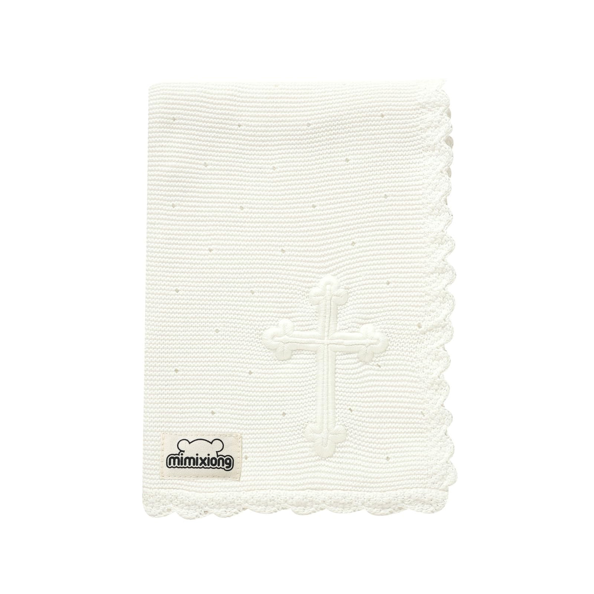 mimixiong baby christening blanket with cross embroidery offers heirloom-worthy keepsake