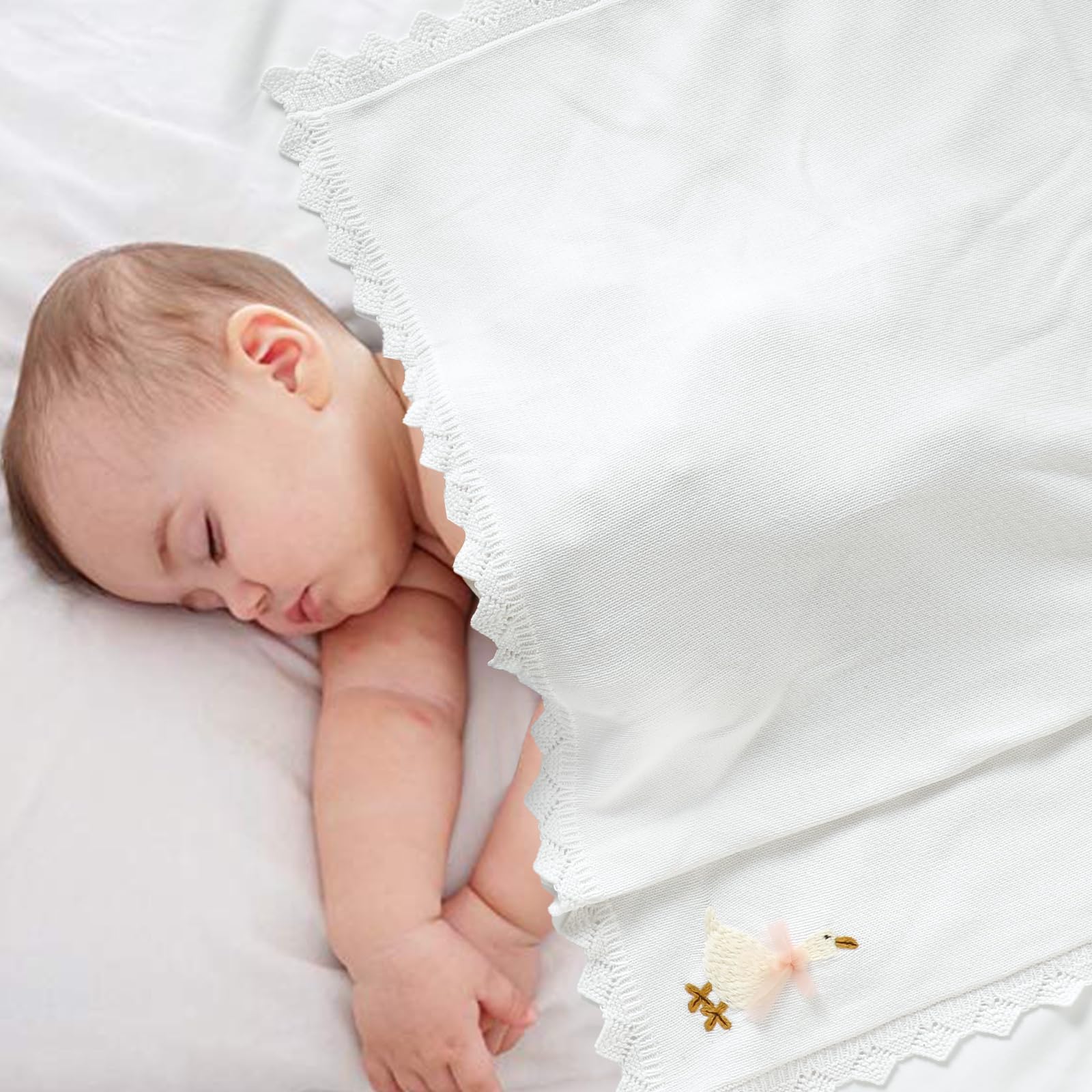 mimixiong cotton baby blanket in stroller setting for outings