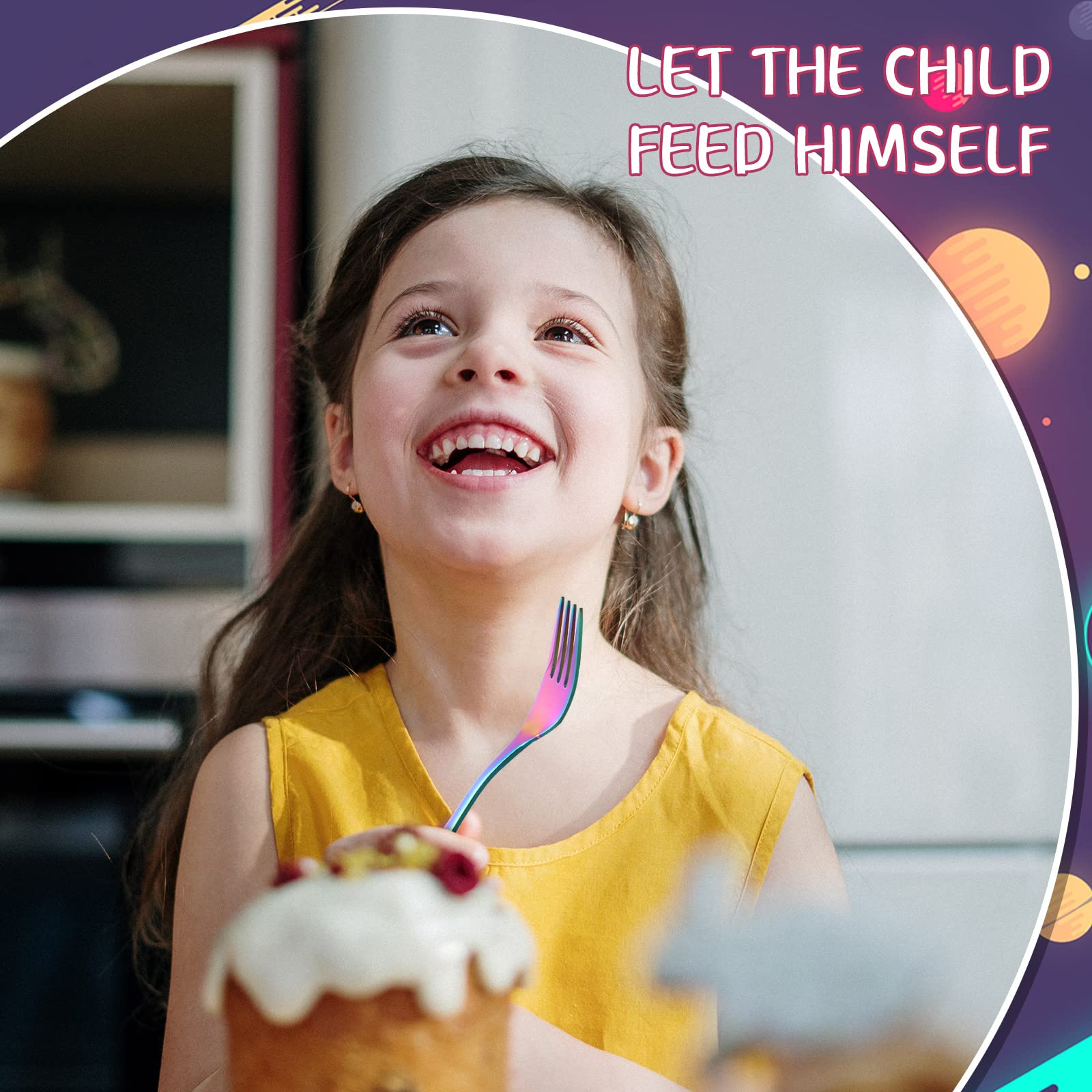 Minatee easy-grip-toddler-forks promote proper utensil handling during home and school meals.