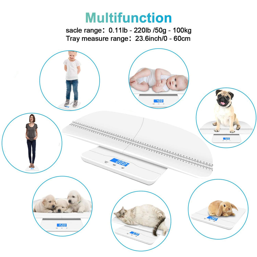 MINDPET-MED removable tray for easy cleaning between baby and pet weigh-ins